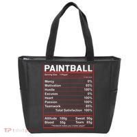 Funny Paintball Nutrition Facts Tote Bag thumb 0