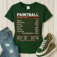 Funny Paintball Nutrition Facts Women's T-Shirt thumb 3