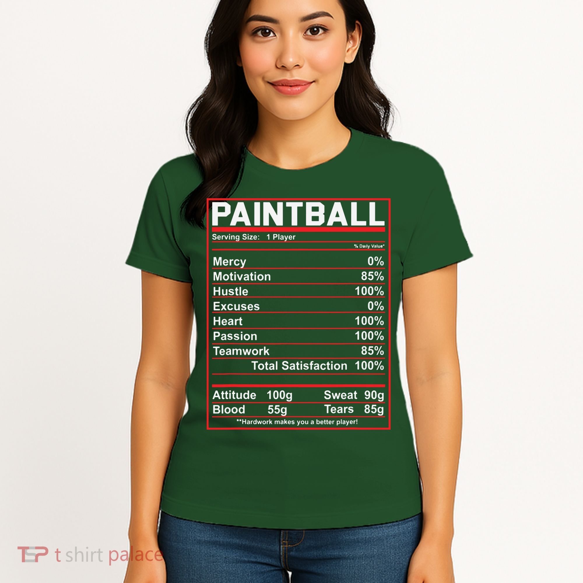 Funny Paintball Nutrition Facts Women's T-Shirt