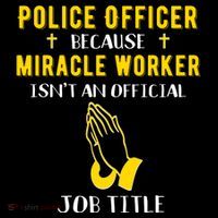Funny Police Officer Because Miracle Worker Isnt A Job Title Gift Coffee Mug thumb 5