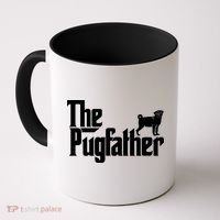 Funny Pug Owner Shirts The Pugfather Pug Father Gift Coffee Mug thumb 0