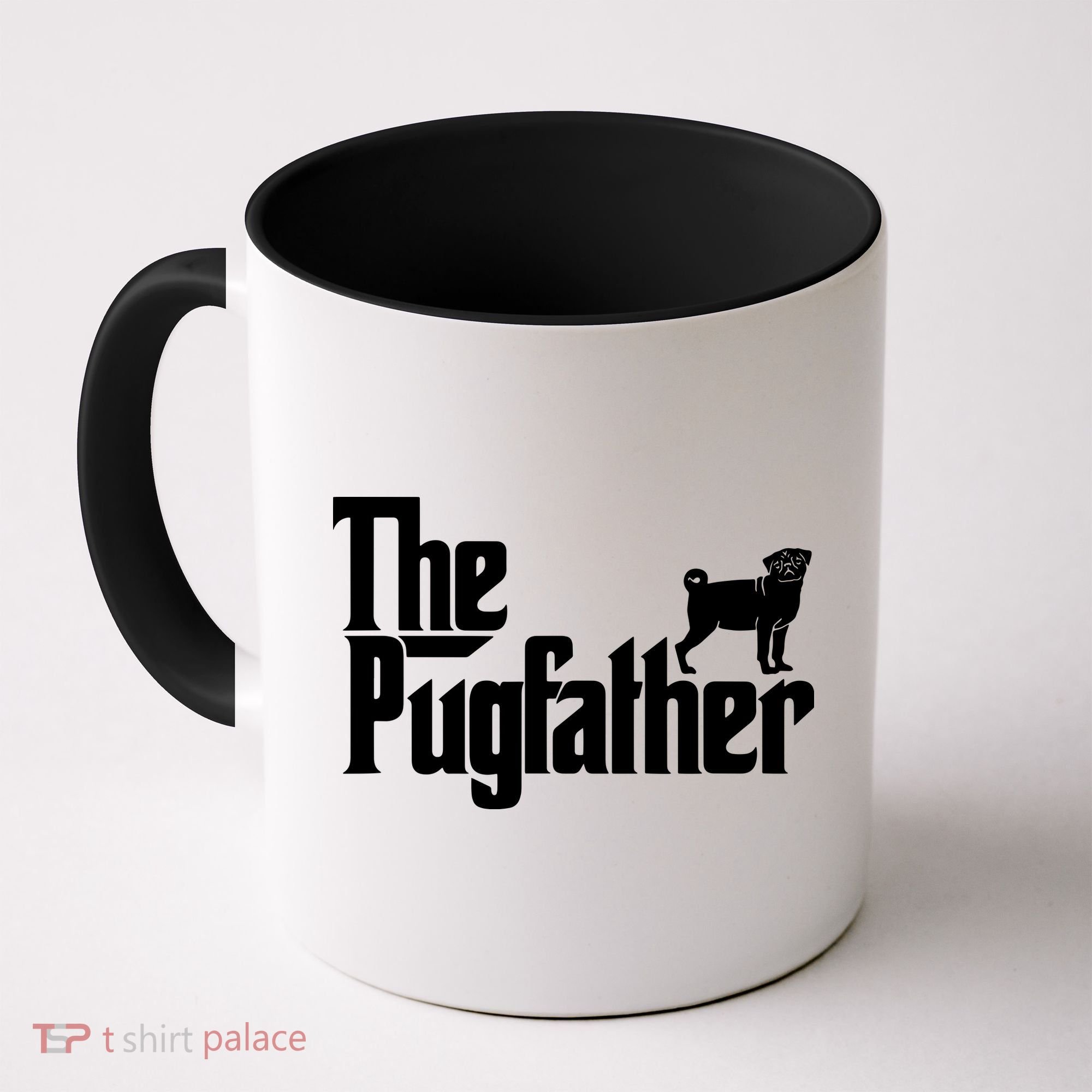Funny Pug Owner Shirts The Pugfather Pug Father Gift Coffee Mug