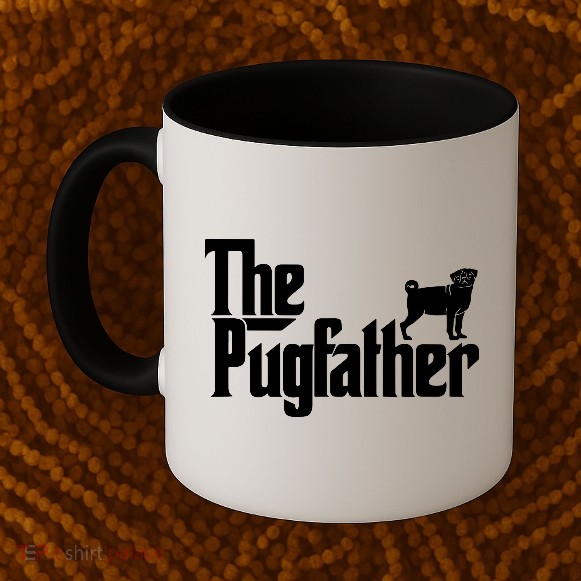 Funny Pug Owner Shirts The Pugfather Pug Father Gift Coffee Mug