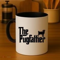 Funny Pug Owner Shirts The Pugfather Pug Father Gift Coffee Mug thumb 4