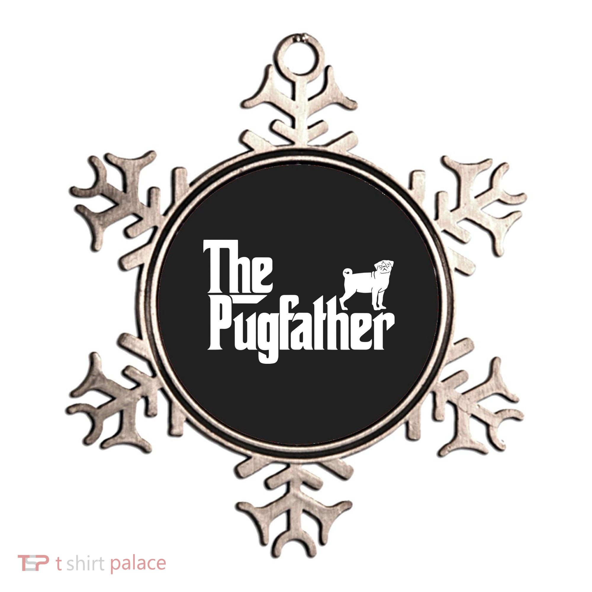 Funny Pug Owner Shirts The Pugfather Pug Father Gift Ornament