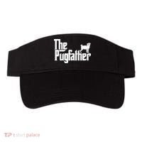 Funny Pug Owner Shirts The Pugfather Pug Father Gift Visor thumb 0