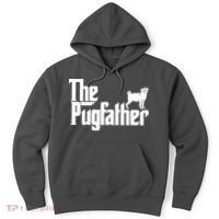 Funny Pug Owner Shirts The Pugfather Pug Father Gift Hoodie thumb 0