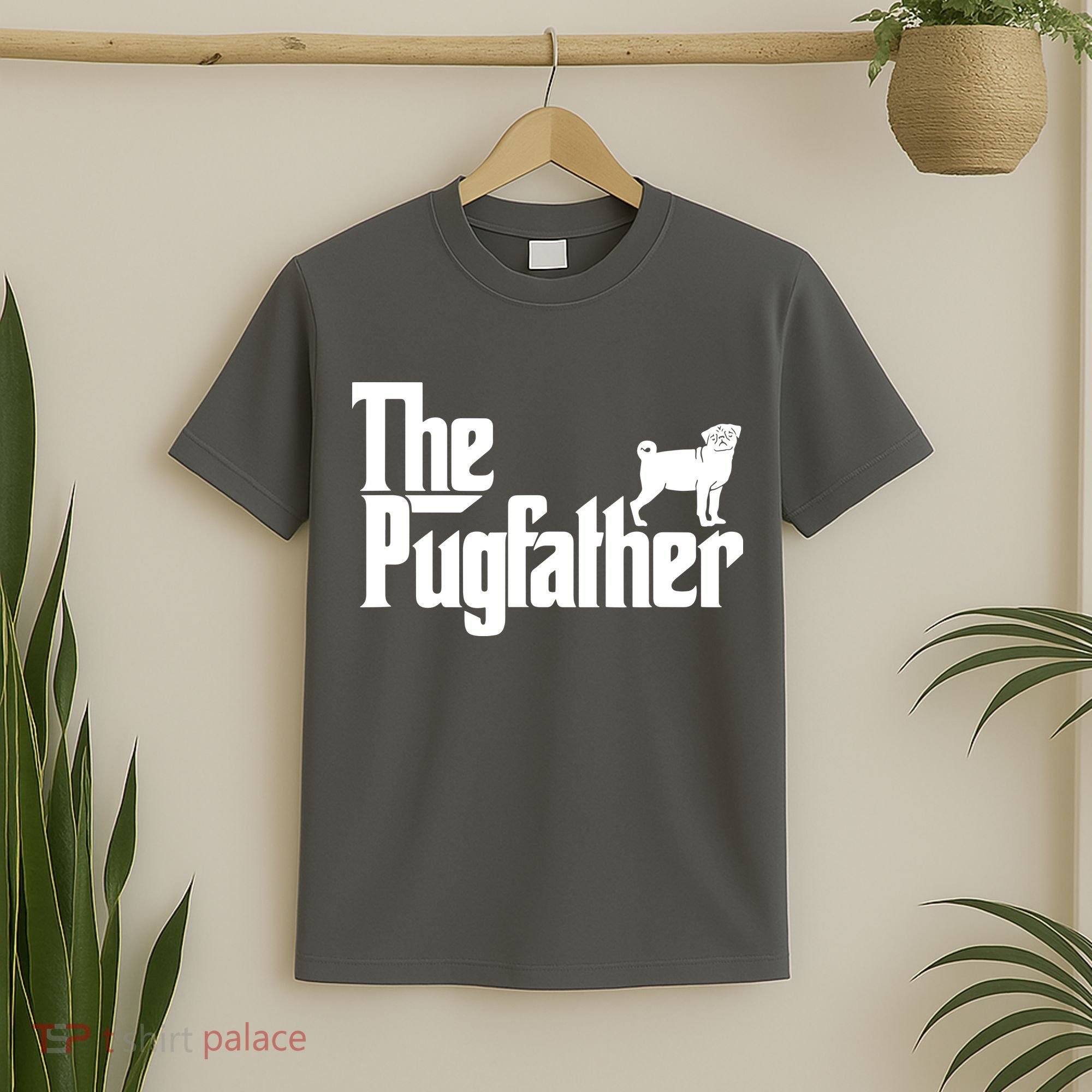 Funny Pug Owner Shirts The Pugfather Pug Father Gift T-Shirt