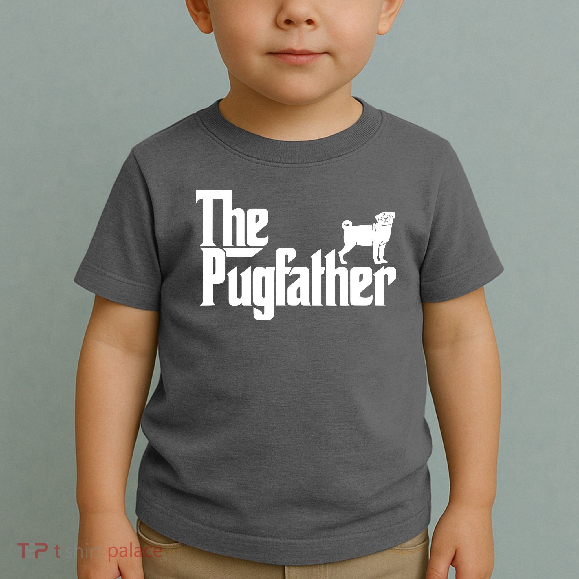 Funny Pug Owner Shirts The Pugfather Pug Father Gift Toddler T-Shirt