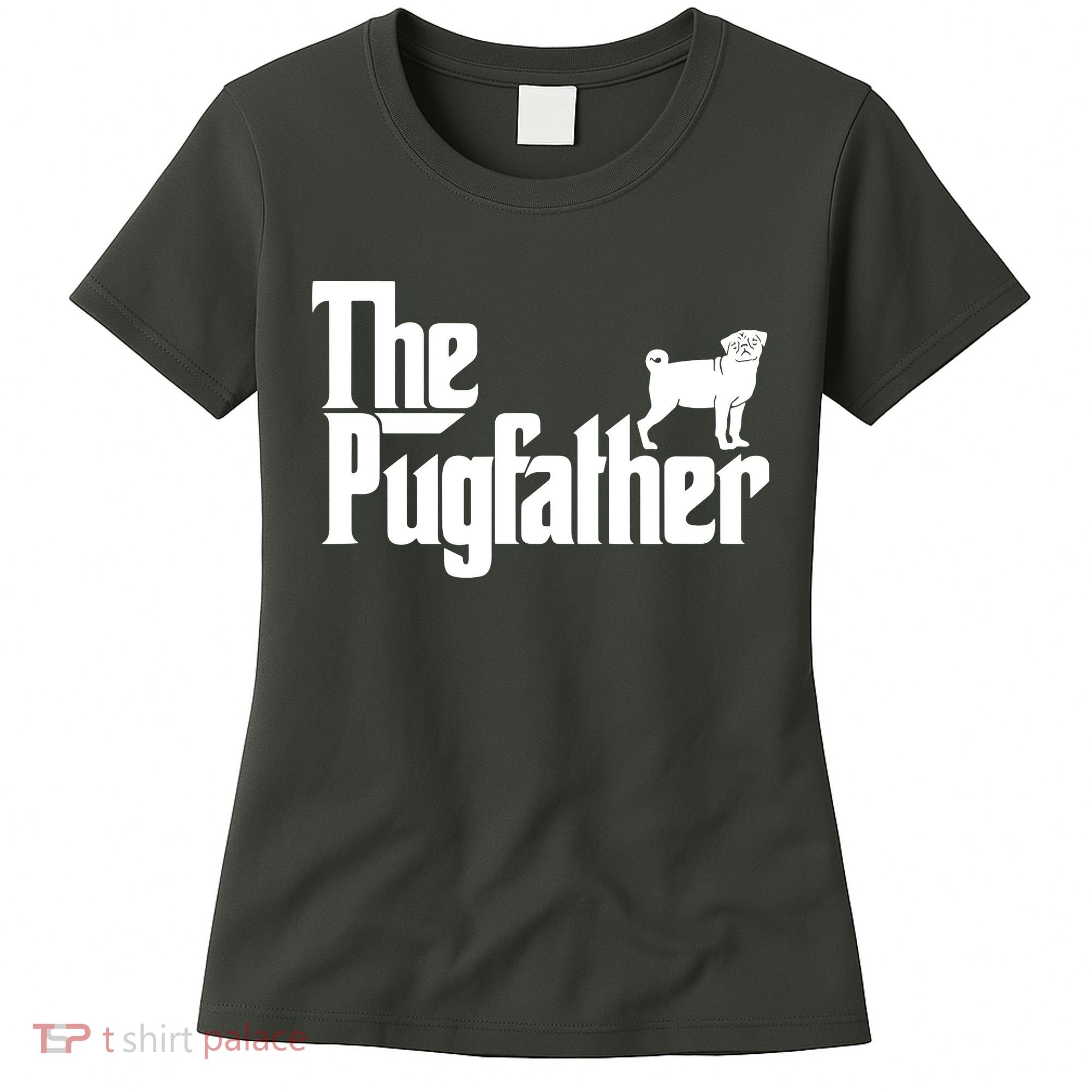 Funny Pug Owner Shirts The Pugfather Pug Father Gift Women's T-Shirt
