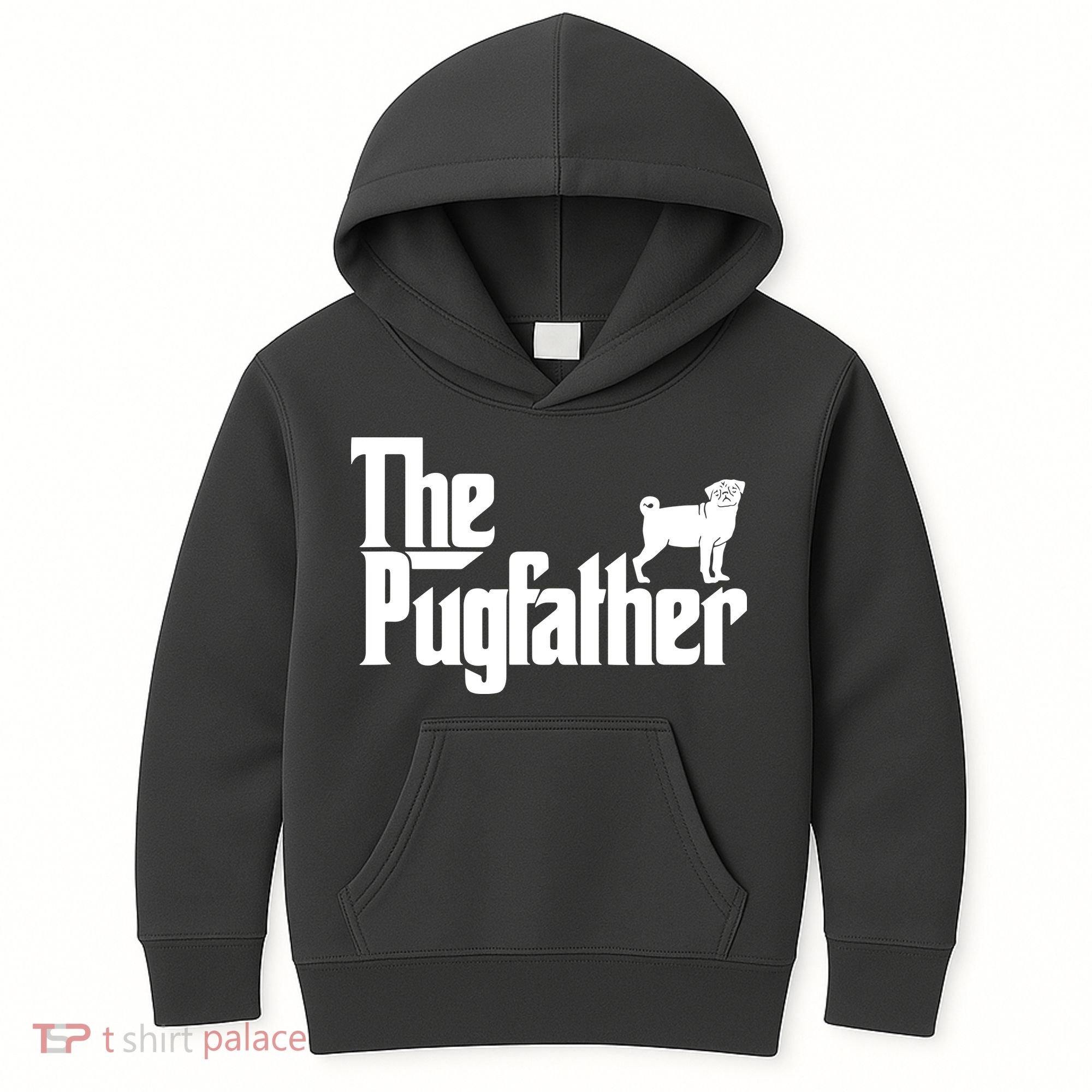 Funny Pug Owner Shirts The Pugfather Pug Father Gift Kids Hoodie