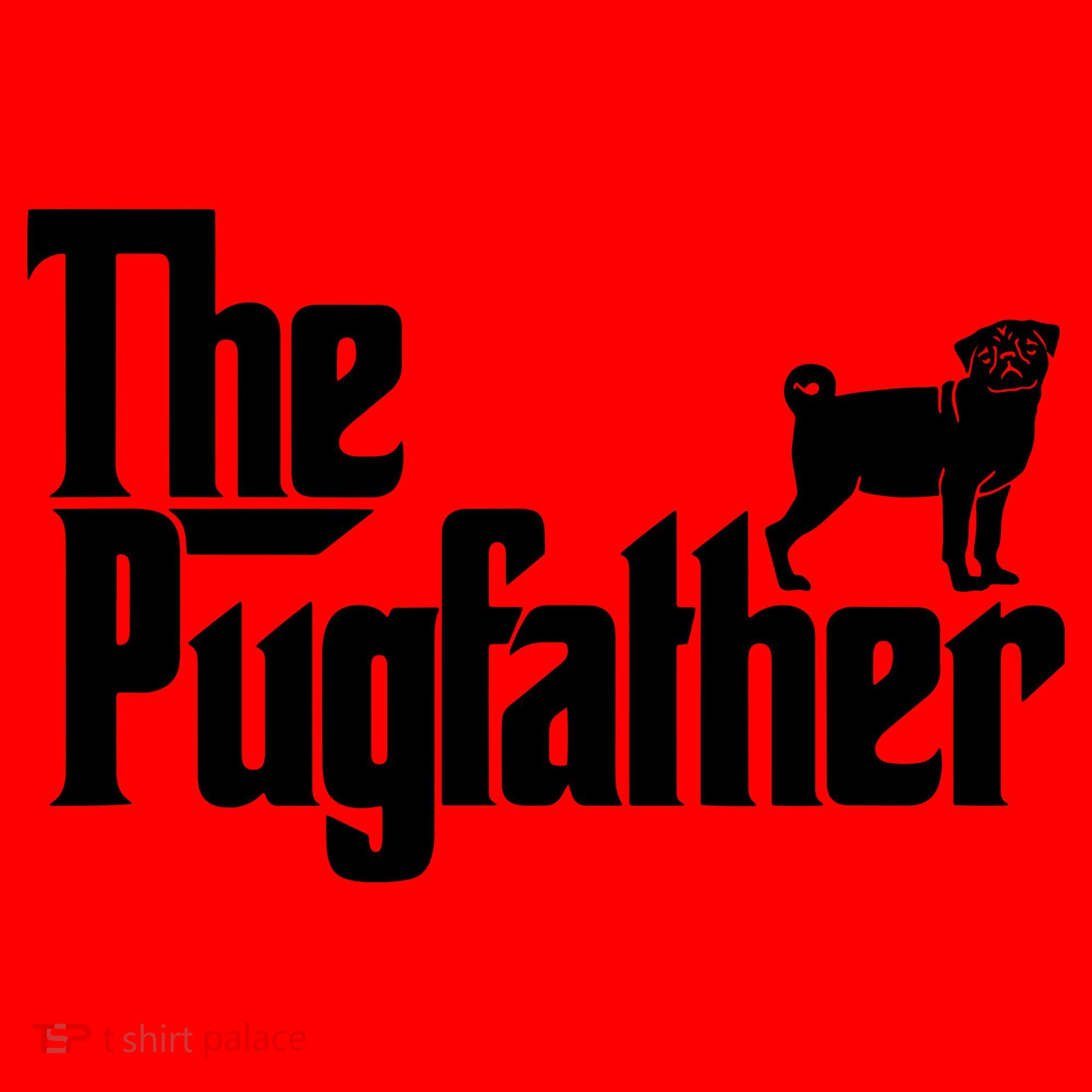Funny Pug Owner Shirts The Pugfather Pug Father Gift Santa Hat