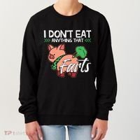 Funny Pig Organic Food Veganism Plant Based Vegan Gift Women's Sweatshirt thumb 0