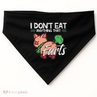 Funny Pig Organic Food Veganism Plant Based Vegan Gift USA-Made Doggie Bandana thumb 0
