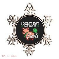Funny Pig Organic Food Veganism Plant Based Vegan Gift Ornament thumb 0