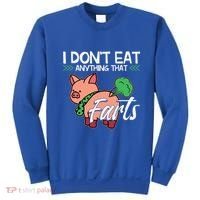 Funny Pig Organic Food Veganism Plant Based Vegan Gift Sweatshirt thumb 0