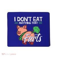 Funny Pig Organic Food Veganism Plant Based Vegan Gift Mousepad thumb 0