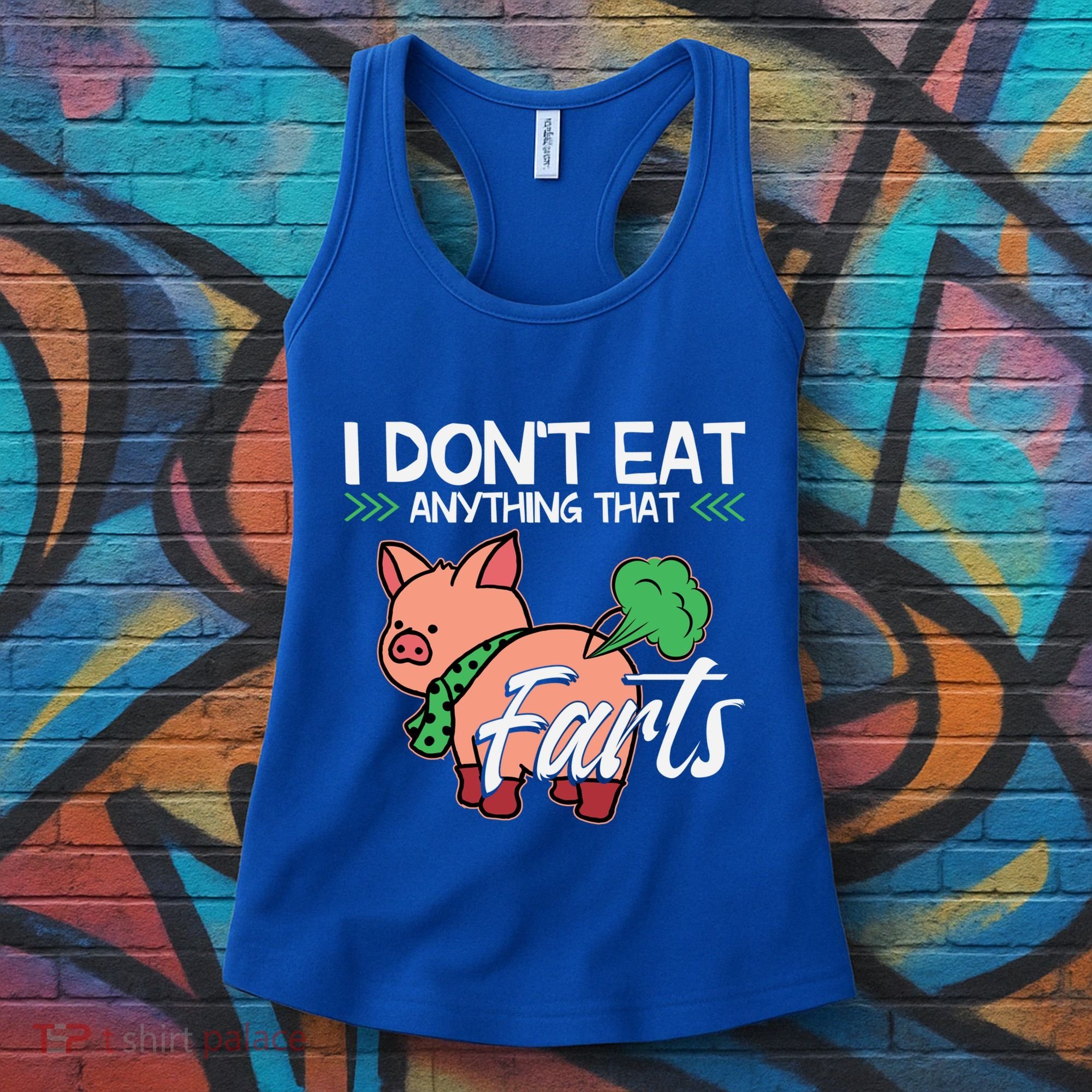 Funny Pig Organic Food Veganism Plant Based Vegan Gift Women's Tank Top