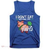 Funny Pig Organic Food Veganism Plant Based Vegan Gift Tank Top thumb 0
