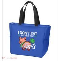 Funny Pig Organic Food Veganism Plant Based Vegan Gift Tote Bag thumb 3