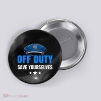 Funny Police Officer Policeman Cop Gift Button thumb 0