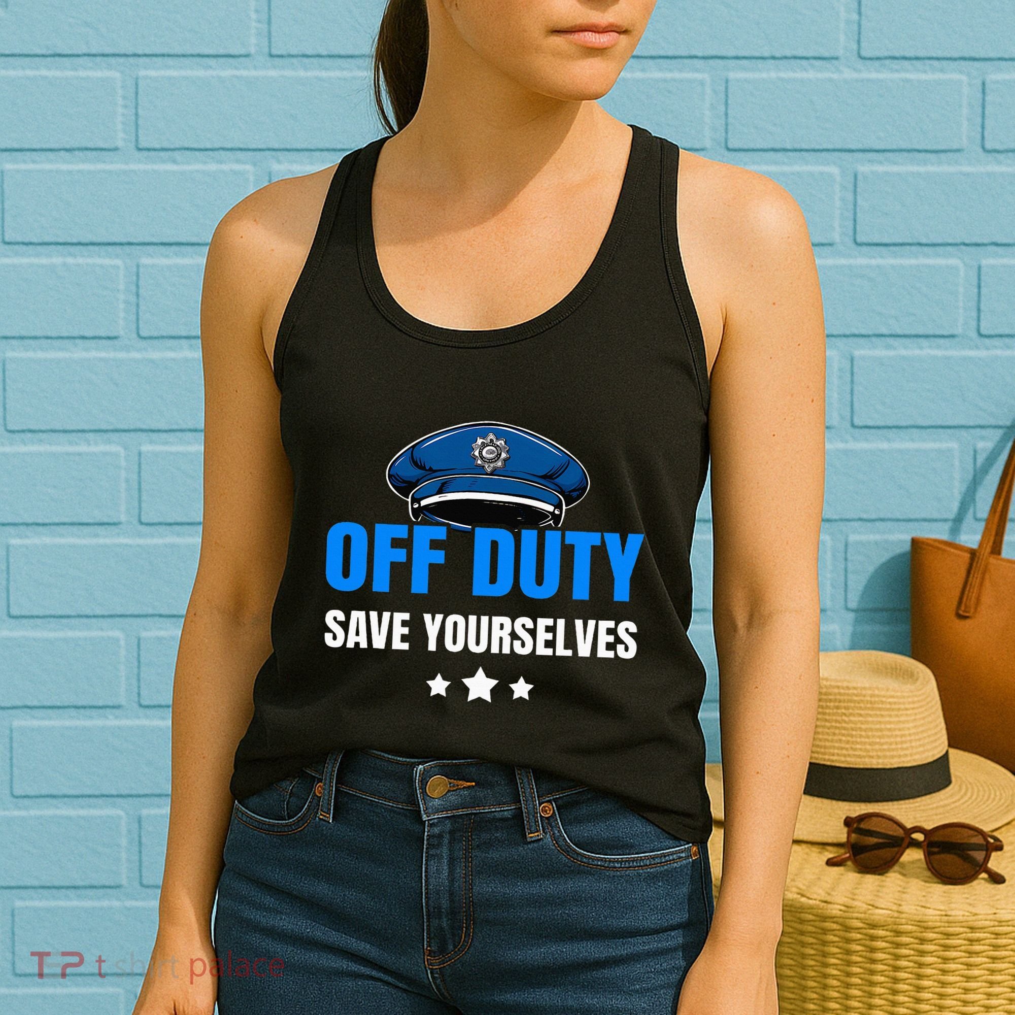 Funny Police Officer Policeman Cop Gift Women's Tank Top