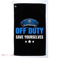 Funny Police Officer Policeman Cop Gift Golf Towel thumb 0