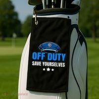 Funny Police Officer Policeman Cop Gift Golf Towel thumb 2