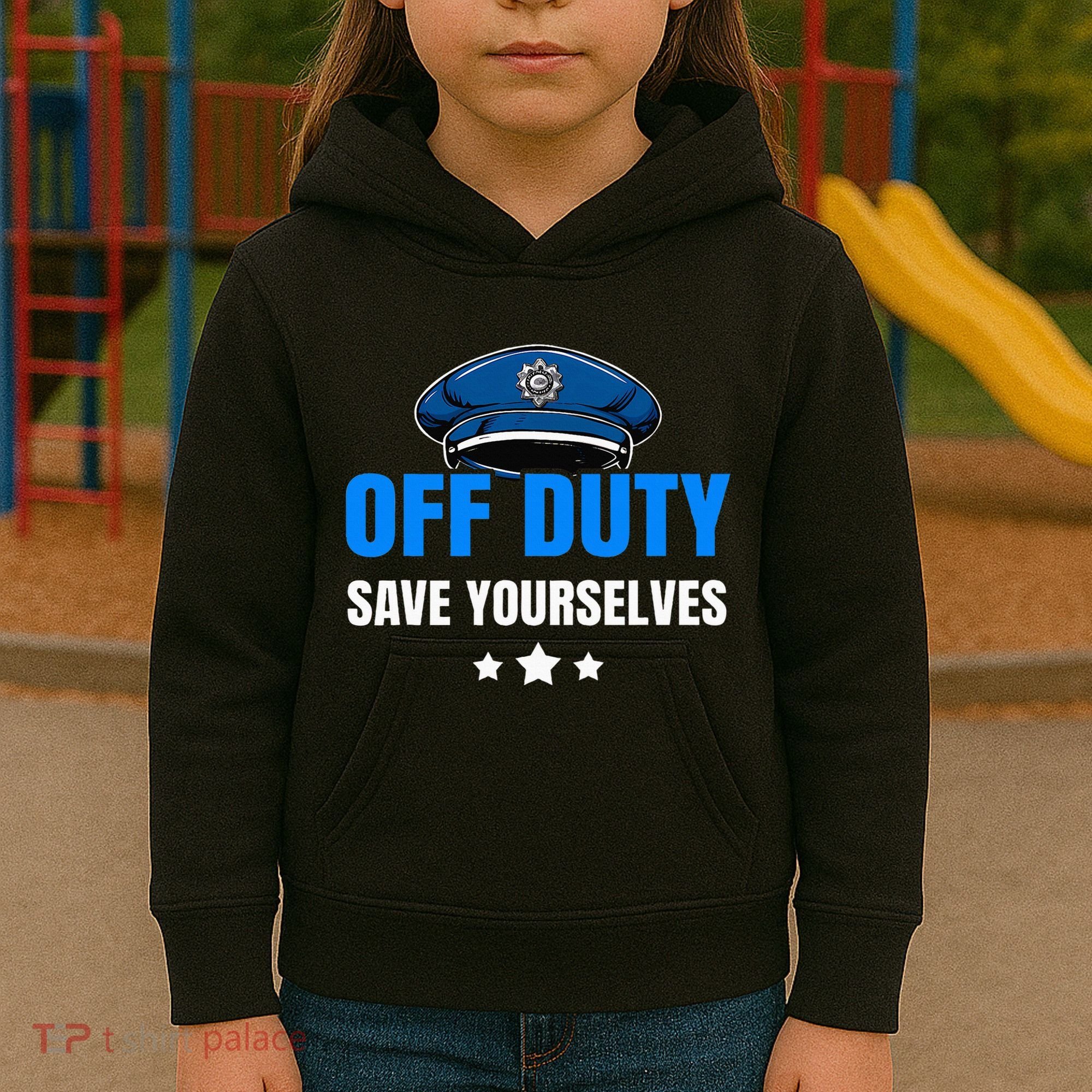 Funny Police Officer Policeman Cop Gift Kids Hoodie