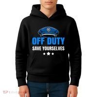 Funny Police Officer Policeman Cop Gift Kids Hoodie thumb 4