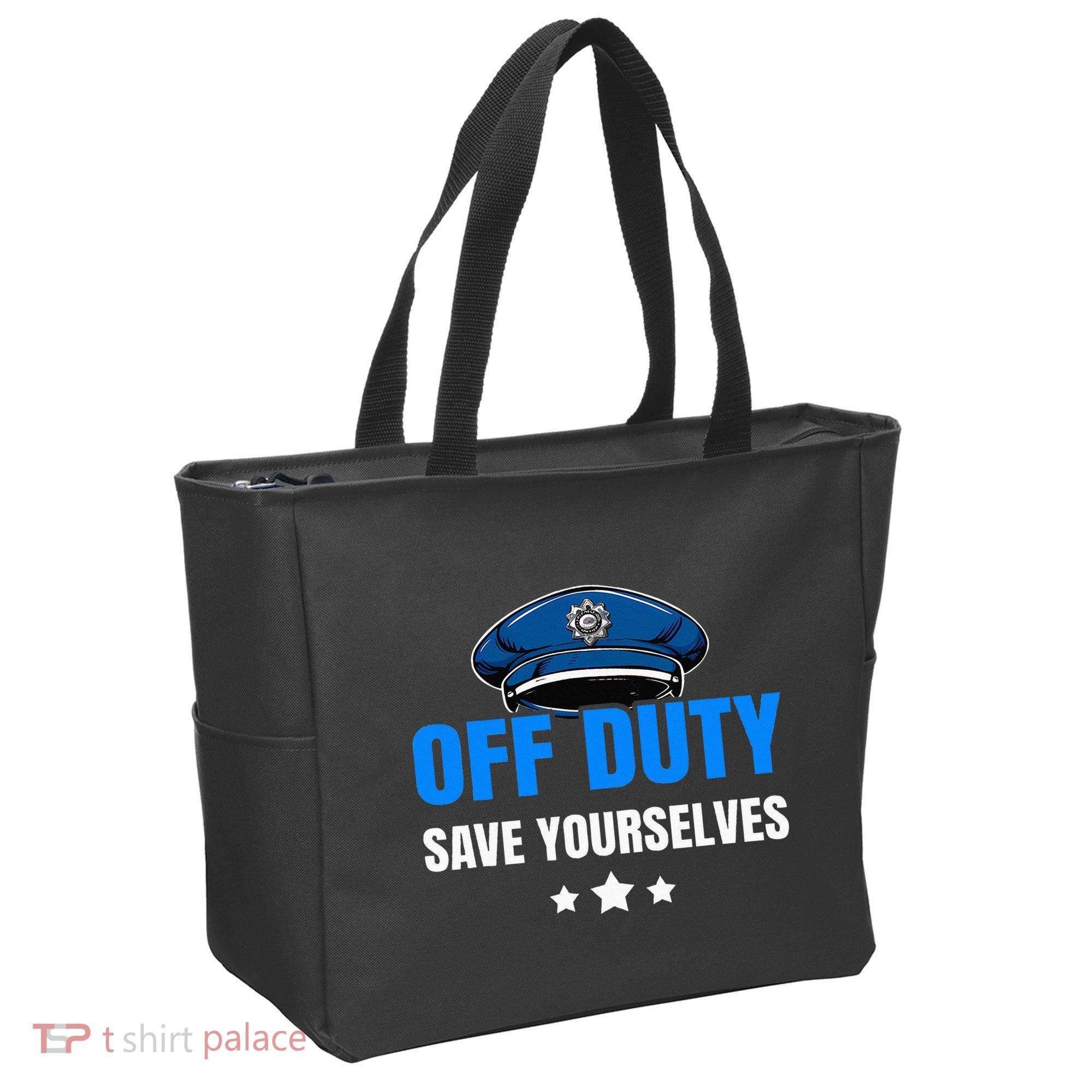 Funny Police Officer Policeman Cop Gift Tote Bag