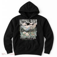 Floral Protect Our National Parks Retro Nature Conservation Hoodie thumb 0