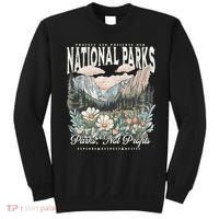 Floral Protect Our National Parks Retro Nature Conservation Sweatshirt thumb 0