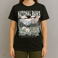 Floral Protect Our National Parks Retro Nature Conservation T-Shirt thumb 4