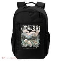 Floral Protect Our National Parks Retro Nature Conservation Backpack thumb 0