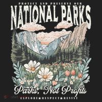 Floral Protect Our National Parks Retro Nature Conservation Beanie thumb 2