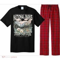 Floral Protect Our National Parks Retro Nature Conservation Pajama Set thumb 0