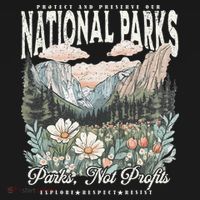 Floral Protect Our National Parks Retro Nature Conservation Baby Bodysuit thumb 2