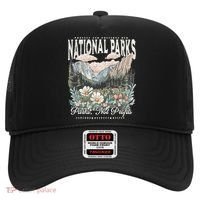 Floral Protect Our National Parks Retro Nature Conservation Hat thumb 0