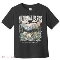 Floral Protect Our National Parks Retro Nature Conservation Toddler T-Shirt thumb 0