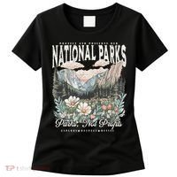 Floral Protect Our National Parks Retro Nature Conservation Women's T-Shirt thumb 0