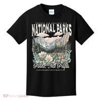 Floral Protect Our National Parks Retro Nature Conservation Kids T-Shirt thumb 0