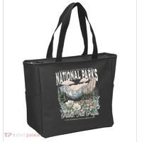 Floral Protect Our National Parks Retro Nature Conservation Tote Bag thumb 2