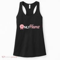 Funny Pig Only Hams Funny Pork Pig Farmer Women's Tank Top thumb 0