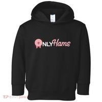 Funny Pig Only Hams Funny Pork Pig Farmer Toddler Hoodie thumb 0