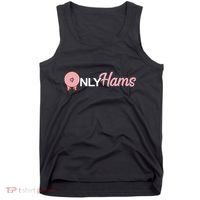 Funny Pig Only Hams Funny Pork Pig Farmer Tank Top thumb 0