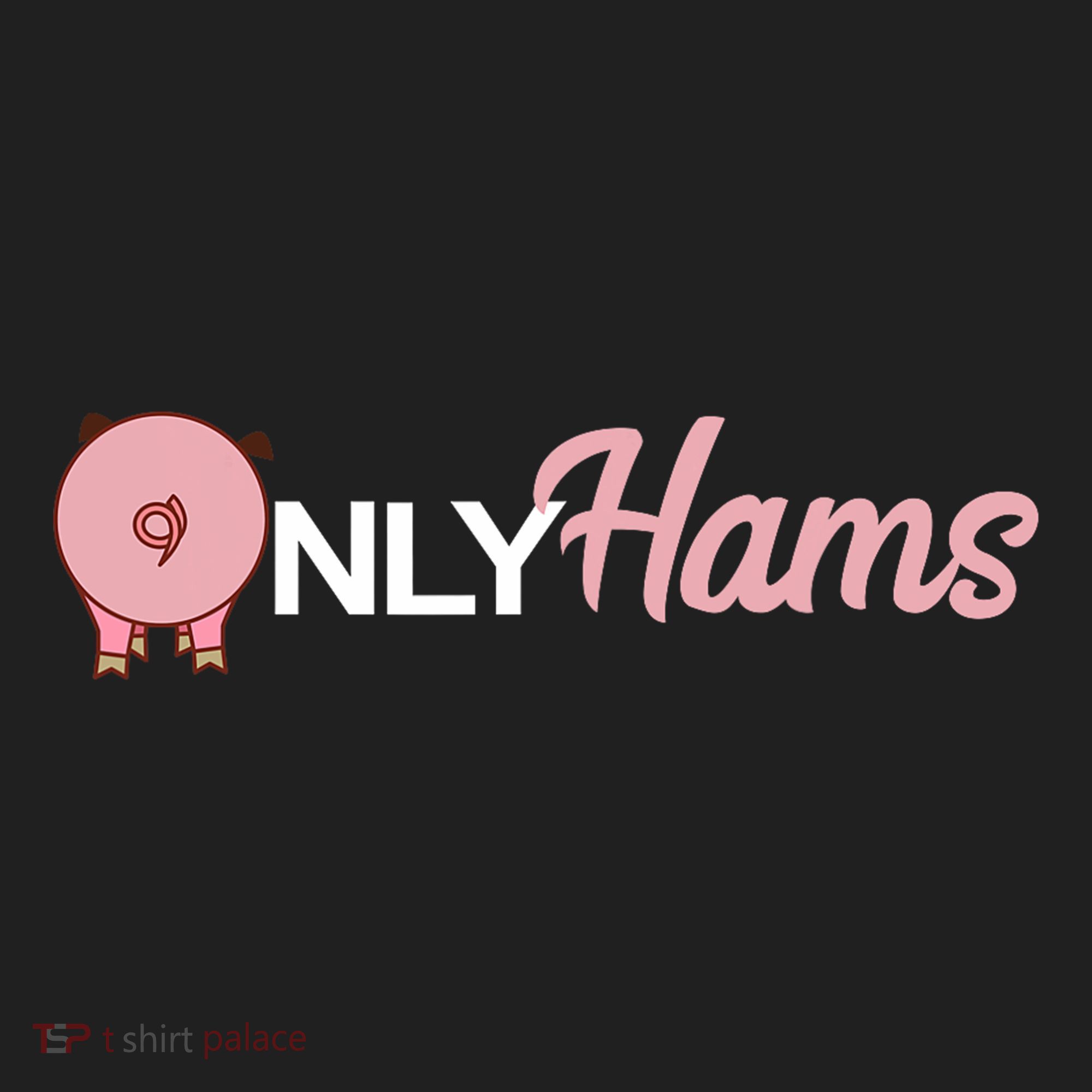 Funny Pig Only Hams Funny Pork Pig Farmer Golf Towel