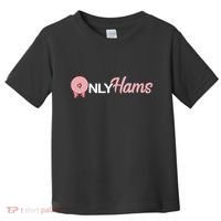 Funny Pig Only Hams Funny Pork Pig Farmer Toddler T-Shirt thumb 0
