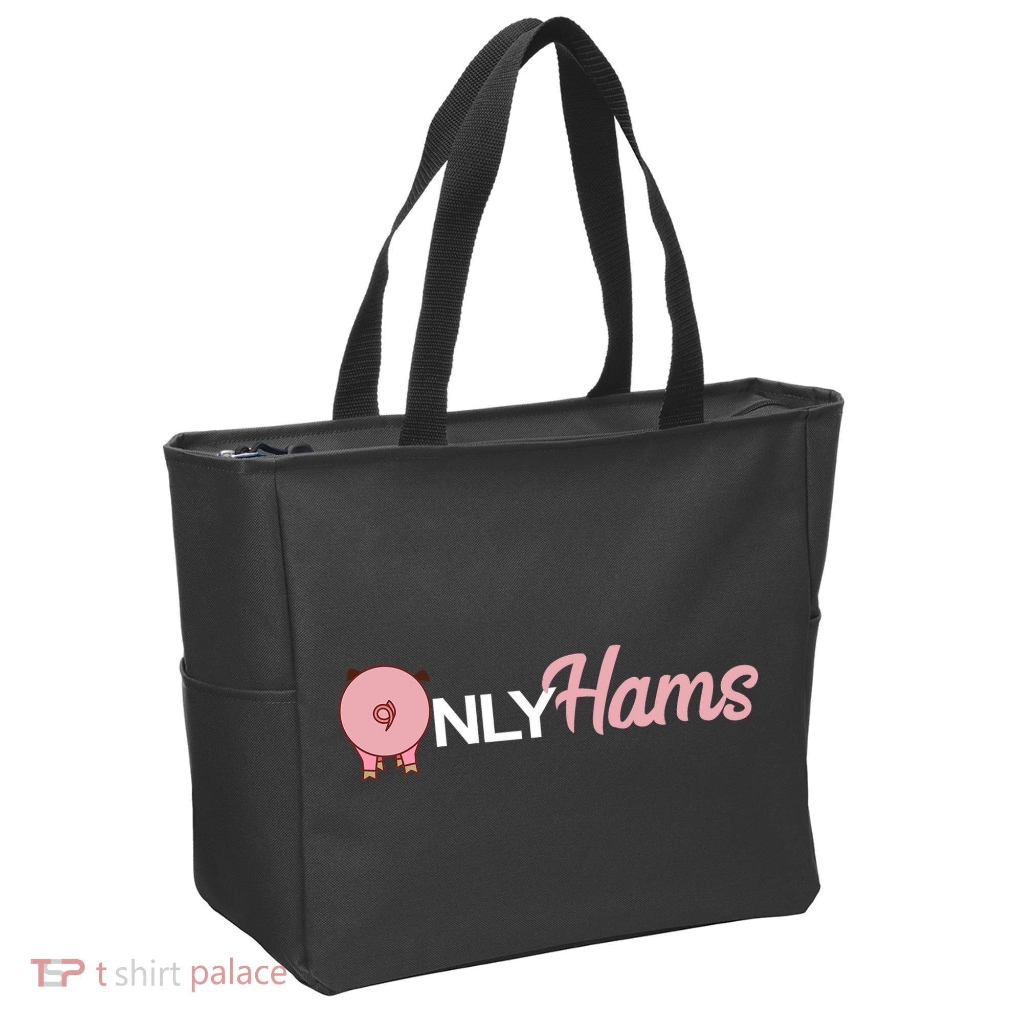 Funny Pig Only Hams Funny Pork Pig Farmer Tote Bag