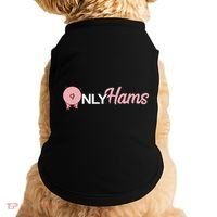 Funny Pig Only Hams Funny Pork Pig Farmer Doggie Tank thumb 0